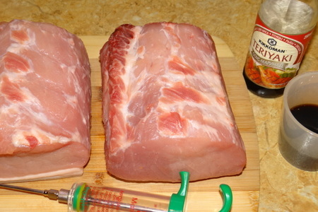 Свиная корейка терияки шприцованная: шаг 1
