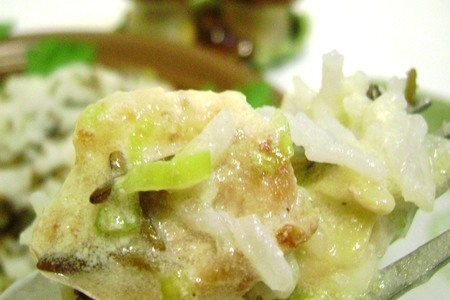 Свинина с грибами и пореем в сметанном соусе с рисом басмати mix от мистраль за 15 минут.: шаг 4