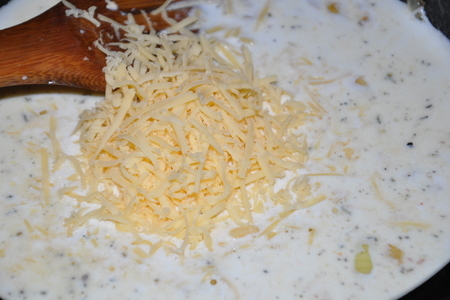 Курица в сливочном соусе с сыром и золотым пшеном за 25 минут: шаг 4