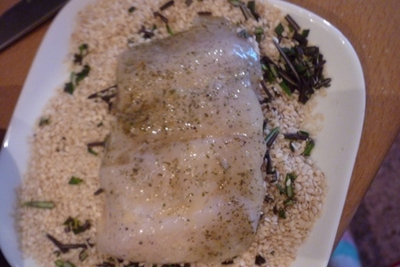 Рыбное филе в кунжутно-розмарином панцире с рисом акватика mix за 30 минут: шаг 3