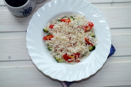 Рисовый салат с овощами: шаг 2