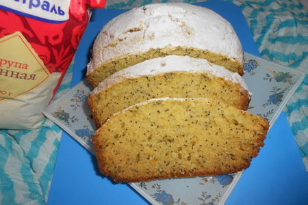 Лимонно-манный кекс с маком в хлебопечке: шаг 7