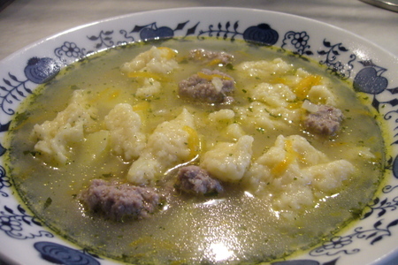 Суп с галушками и фрикадельками: шаг 8