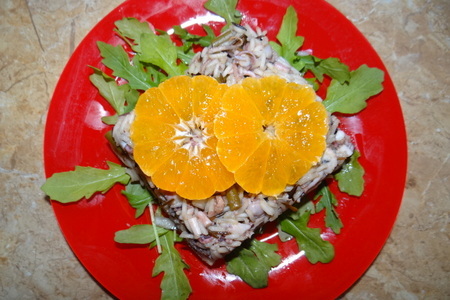 Рисовый экспрессо-салат с осьминогами и соевым соусом: шаг 4