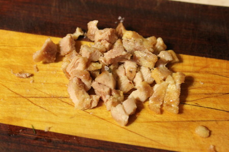 Салат а-ля "оливье" в картофельных бочонках.: шаг 6