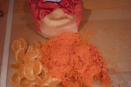 Манные кексы с морковкой и мандаринкой: шаг 4
