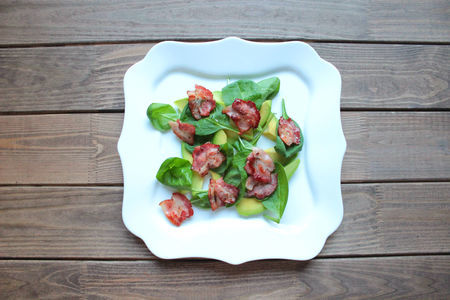 Салат с авокадо и беконом от джейми оливера: шаг 11