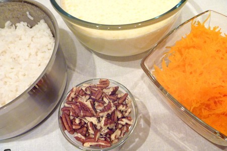 "кекс" рисовый с тыквой и орешками: шаг 3