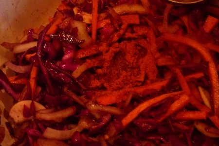 Салат из краснокочанной капусты на китайский манер: шаг 4