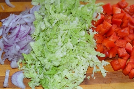 Салат из телятины с малиновой заправкой.: шаг 2