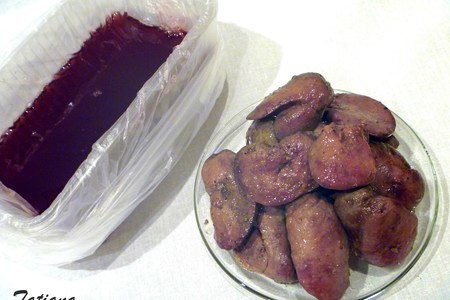 Печень куриная в бруснично-винном желе: шаг 5