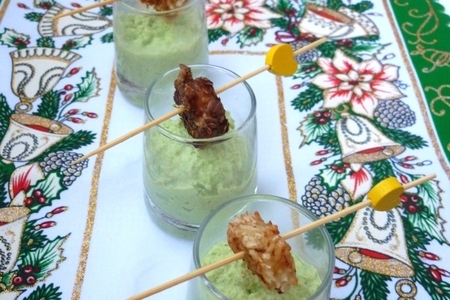 Креветки в кокосовой и льняной панировке с  соусом из авокадо: шаг 7