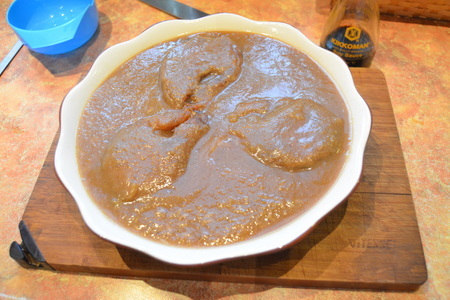 Треска  с рисом басмасти под соусом из карамелизированого лука: шаг 7