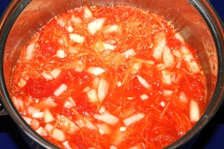 Хрустящий лосось с овощным соусом: шаг 6