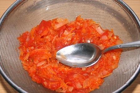 Хрустящий лосось с овощным соусом: шаг 7