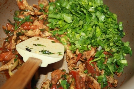 Фунчеза с курицей и овощами в тайском стиле: шаг 6