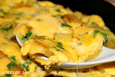 Фриттата с картофелем и сыром. обед за 30 минут.: шаг 7