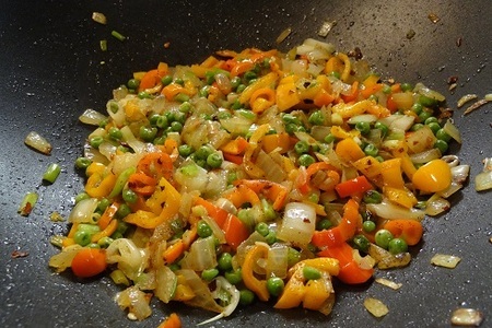 Мраморная говядина с овощами и рисом: шаг 5
