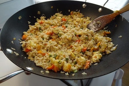 Мраморная говядина с овощами и рисом: шаг 7