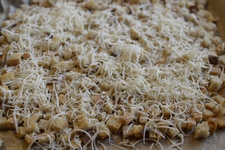 Быстрый грибной суп-пюре с сухариками с сыром: шаг 6