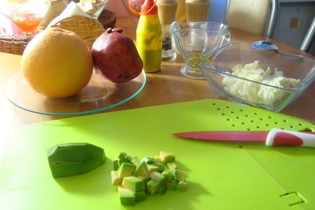 Салат с авокадо и грейпфрутом "зимняя радость": шаг 3