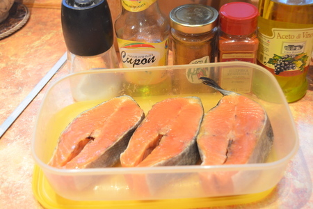 Пикантный лосось, запеченный в лимонн-перечной глазури за 30 минут: шаг 1