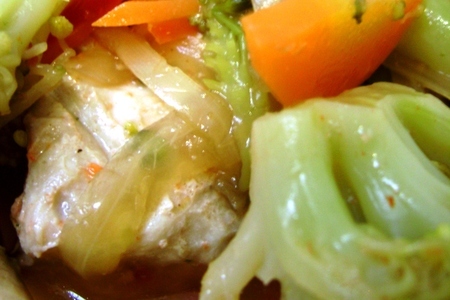 Куриная грудка с брокколи и овощами или моментальный ужин.: шаг 5