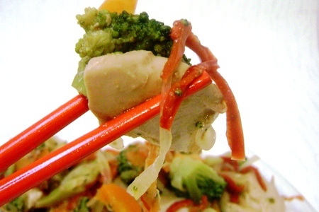 Куриная грудка с брокколи и овощами или моментальный ужин.: шаг 7