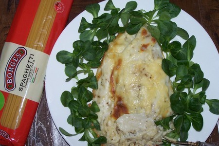 Спагетти с белой рыбой под соусом бешамель: шаг 6