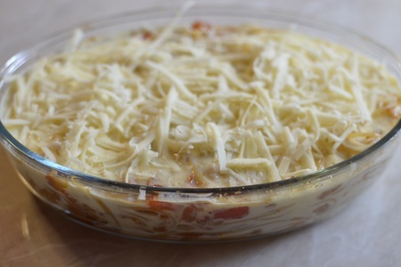 Спагетти запеченные в двух соусах: шаг 8