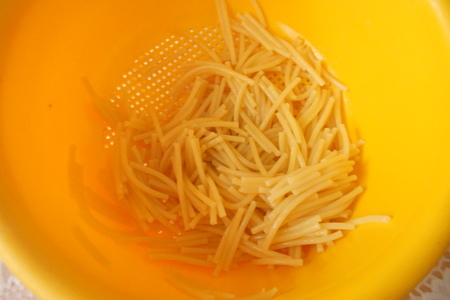 Салат со спагетти borges "весенний букет": шаг 7