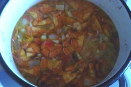 Суп с penne rigate и запечёнными овощами: шаг 2