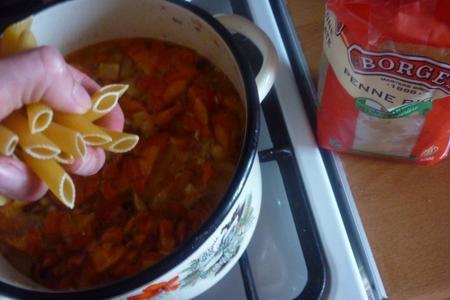 Суп с penne rigate и запечёнными овощами: шаг 3
