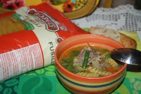 Суп с fusilli borges, индейкой и стручковой фасолью: шаг 10