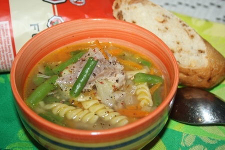 Суп с fusilli borges, индейкой и стручковой фасолью: шаг 11