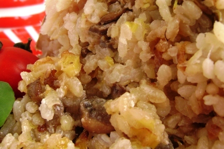 Треска, фаршированная рисом с грибами: шаг 7