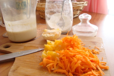 Оладьи апельсиново-морковные (завтрак): шаг 2