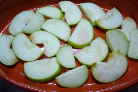 Блины с печенью, яблоком и маринованным луком: шаг 2