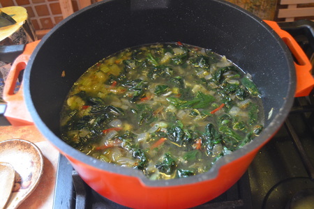 Суп-пюре из шпината и нута с азиатской ноткой: шаг 4