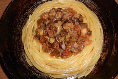 Запеченные гнёздышки из спагетти borges с грибами: шаг 8