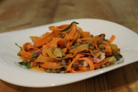 Салат из моркови и чечевицы: шаг 4