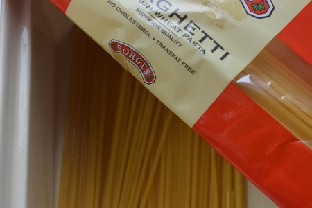 Спагетти запеченные с грибами в духовке: шаг 1