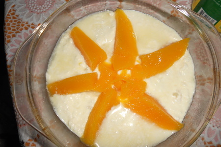 Макаронная запеканка с творогом и консервированным манго: шаг 4