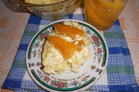 Макаронная запеканка с творогом и консервированным манго: шаг 6