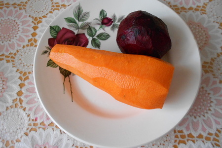 Салат из свежей моркови и свеклы с апельсиновым граните: шаг 4