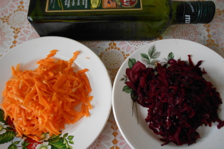 Салат из свежей моркови и свеклы с апельсиновым граните: шаг 5