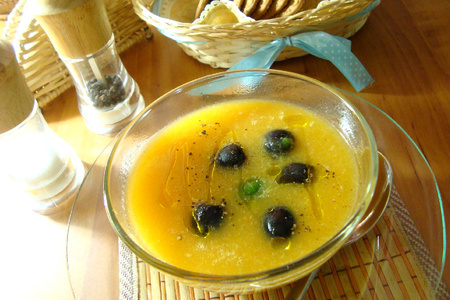 Овощной суп-пюре с брюссельской капустой и маслинами.: шаг 5
