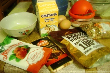 Торт «клубника в трюфельном  шоколаде».: шаг 1