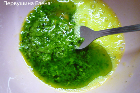 Суп с зелеными клецками: шаг 3