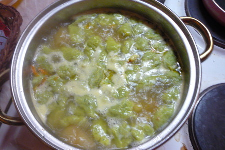 Суп с зелеными клецками: шаг 6